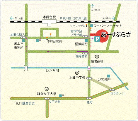 あーすぷらざ地図